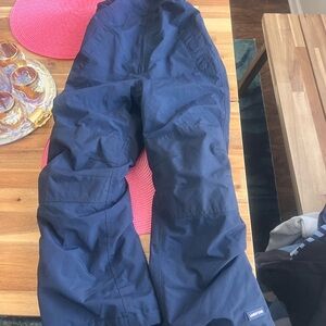 Lands End Snow Bib- size 7- Navy blue